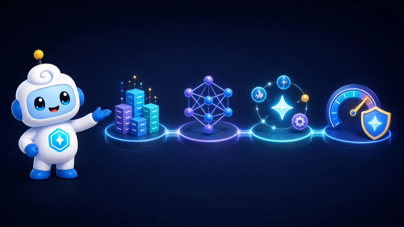 Aura presents a visual map of data, models, agents, and responsible AI skills.