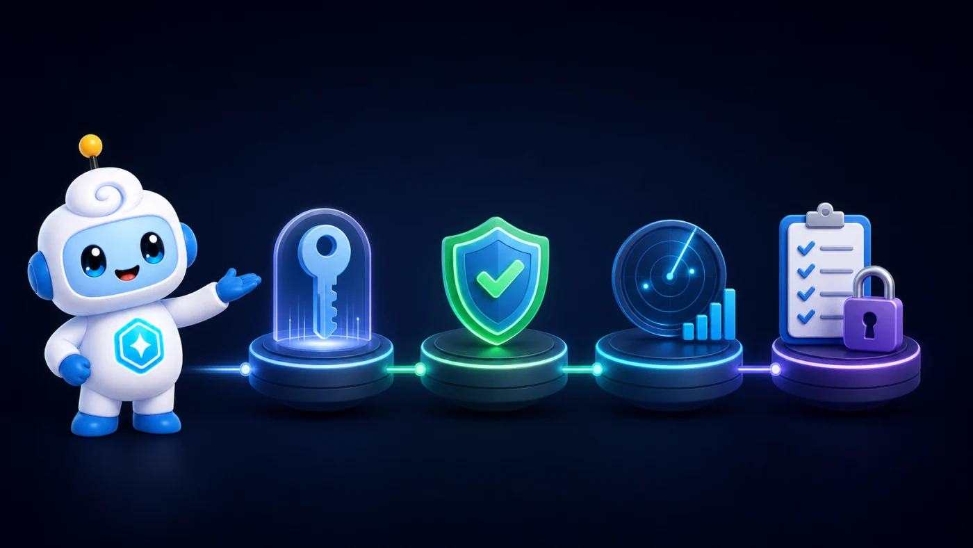 Aura presents a visual map of identity, protection, detection, and governance skills.